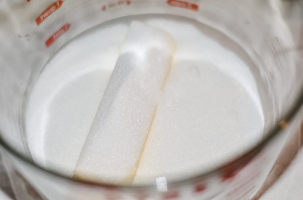 butter and sugar in a bowl