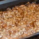 apple crisp in a pan