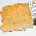 egg casserole and fork on plate